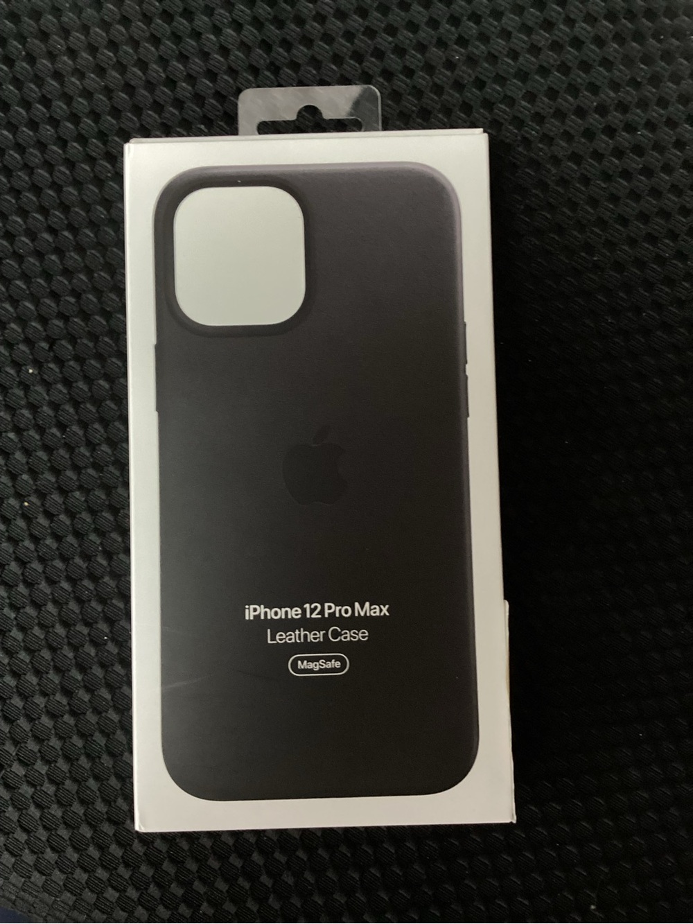 Apple iPhone 12 Pro Max Leather Case - Black